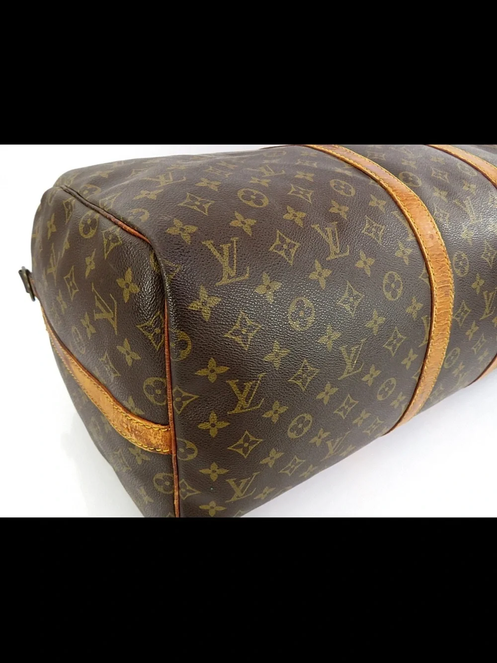Louis Vuitton Monogram Canvas Travel Duffel in Brown and Tan
